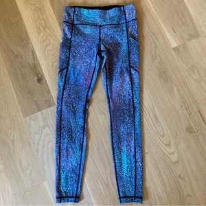 Lululemon Speed Tight V Legging Mermaid Sz 6 Strive Multi Blue Rare